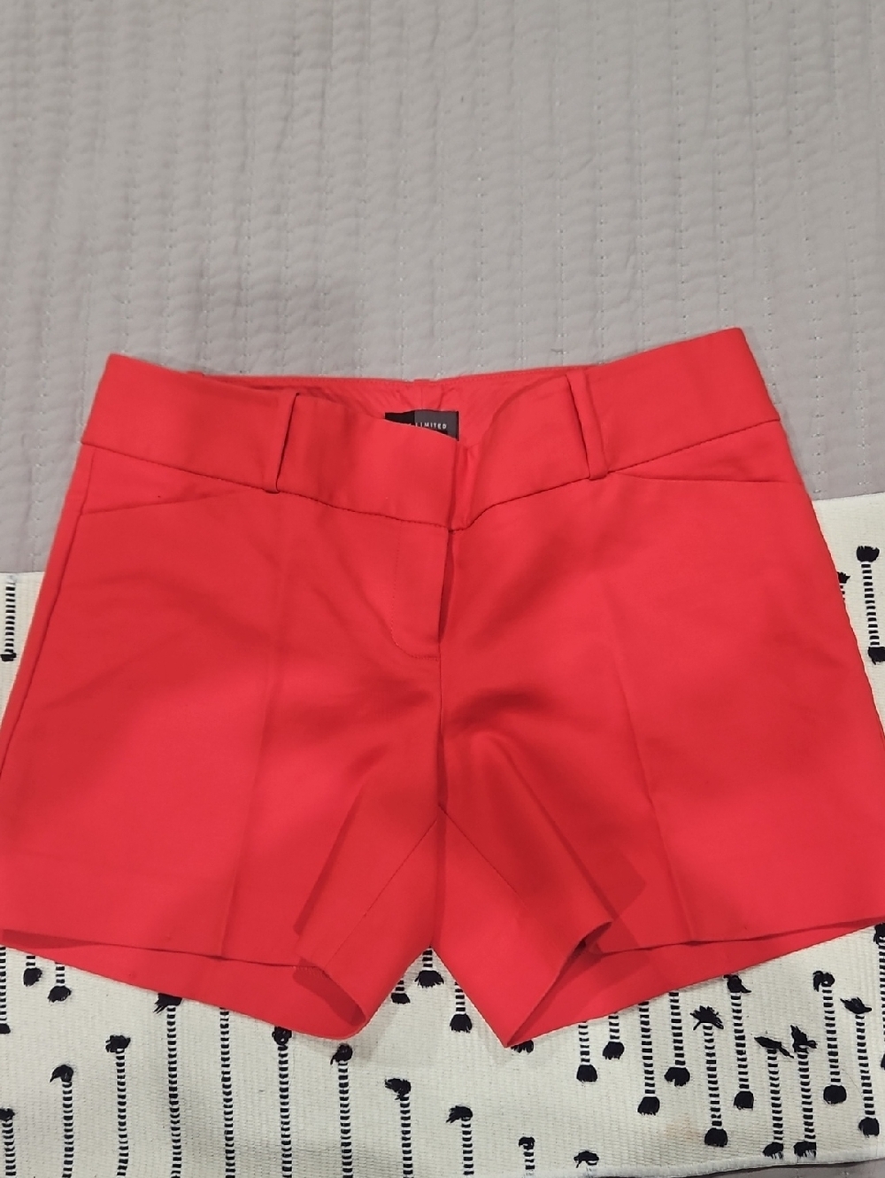 The Limited Coral High-Waist Tailored Shorts